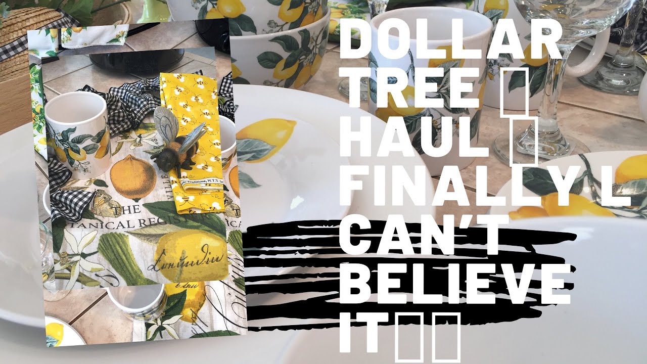 I Can't Believe It 🍋 My Dollar Tree Haul Finally  Came In 🍋