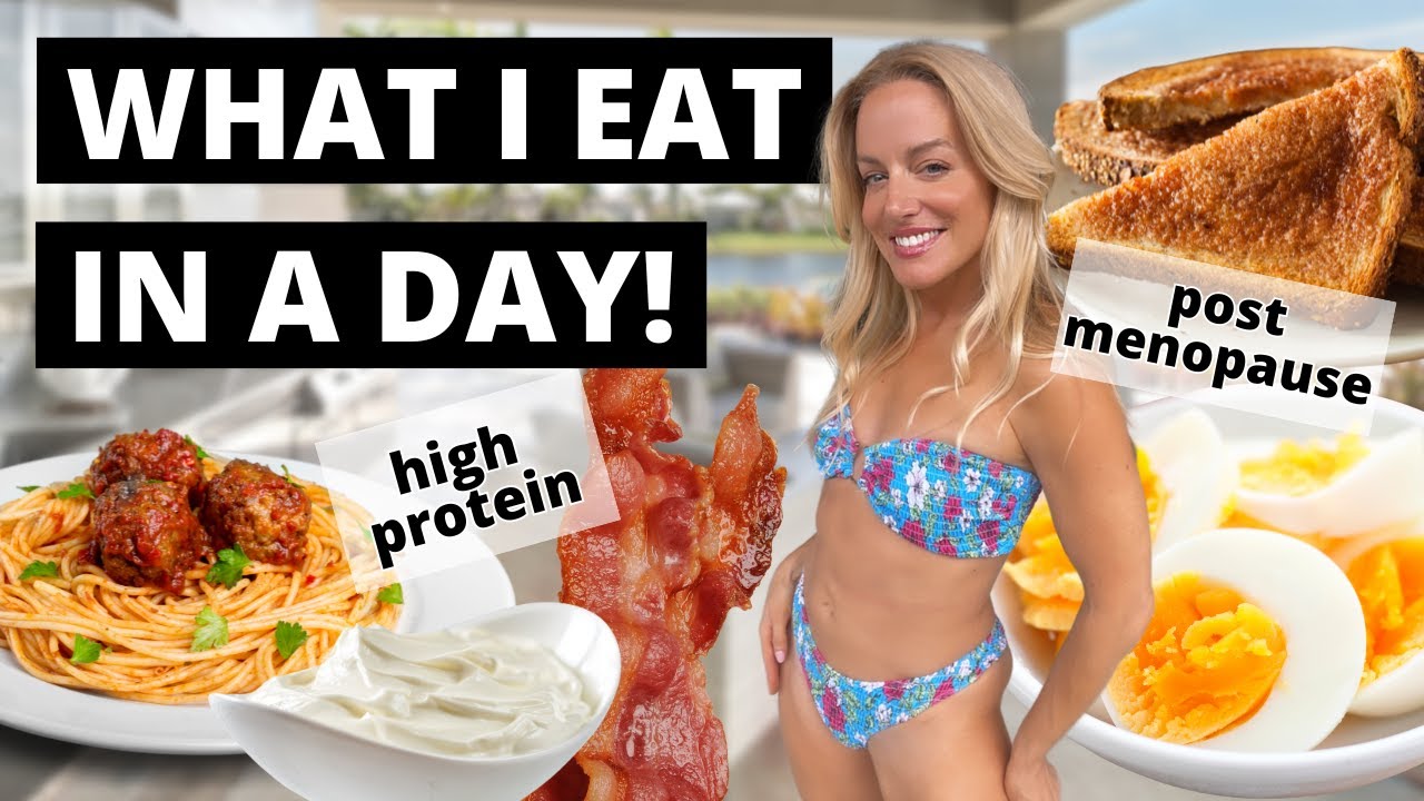 WHAT I EAT IN A DAY: TO KEEP MUSCLE AND STAY SLIM...IN MENOPAUSE!