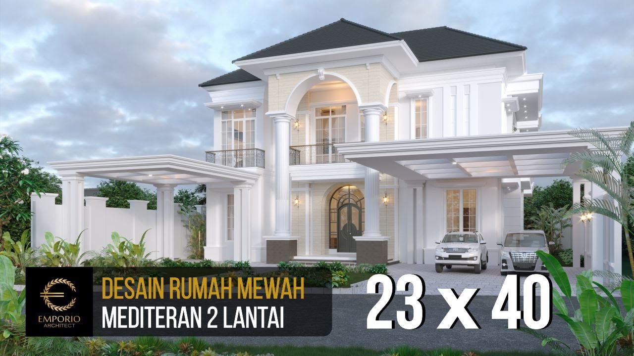 DESAIN RUMAH MEWAH DI MALAYSIA MILIK BAPAK DATUK SABRI DENGAN LEBAR 23M DAN PANJANG 40M (3D VIDEO)