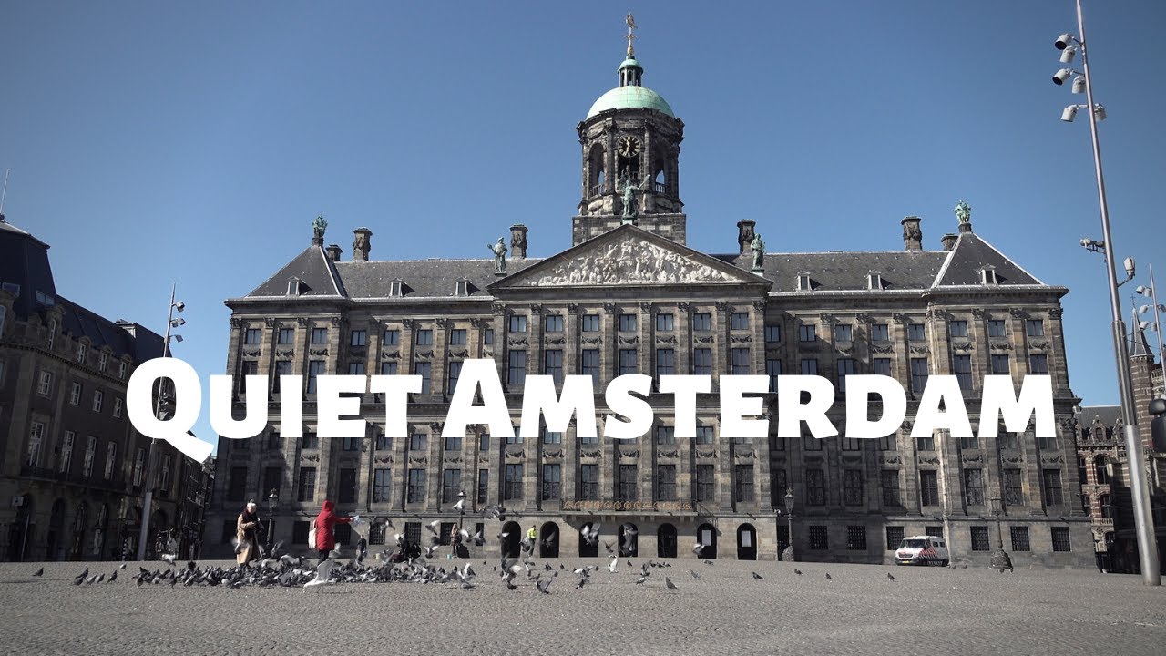 Empty streets of Amsterdam - Coronavirus Covid-19 in the Netherlands