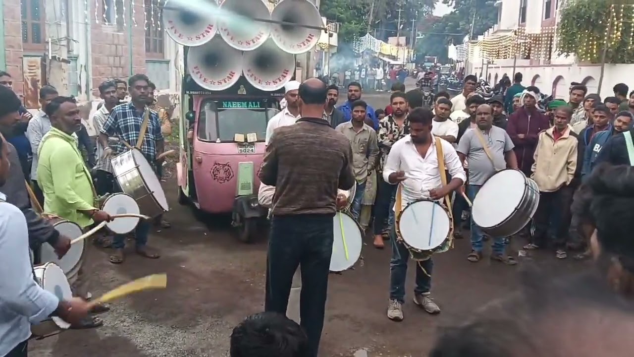  💚 Hasanpur dargah   Bijapur 💚Muharram  ⭐five star Banjo Riaz ⭐ 🎹🎹🥁🥁🕺🏻🕺🏻