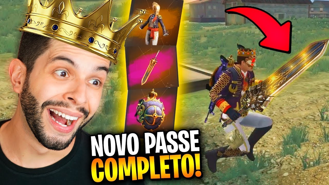 SKIN DO REI DA BALA?!? ME ESPANTEI COM O PASSE DA ATUALIZAÇÃO DO FREE FIRE!