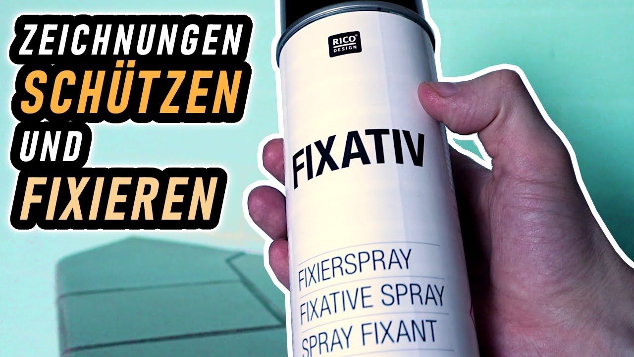 So sch&uuml;tzt du deine Zeichnungen - Fixierspray im Test