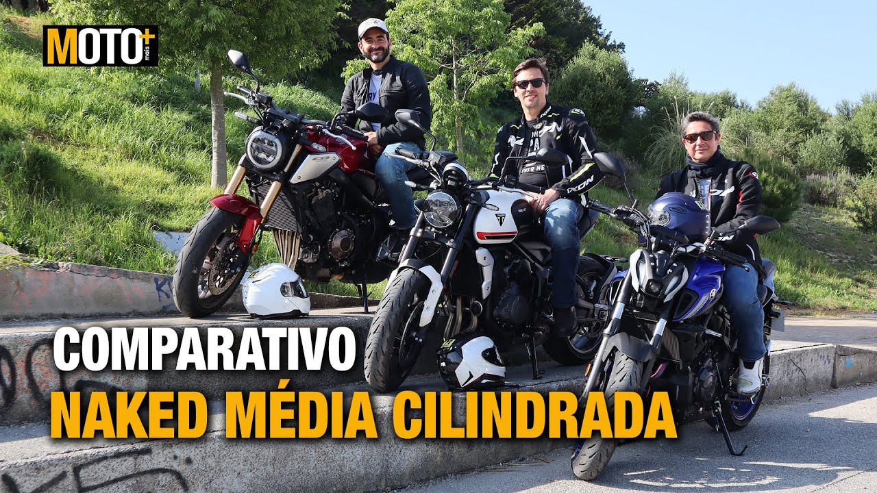Comparativo Naked Média Cilindrada - Yamaha MT-07 vs Triumph Trident 660 vs Honda CB 650 R