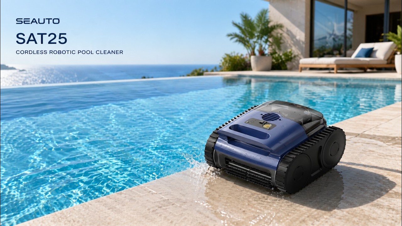 Seauto SAT25 Pool Vacuum  | This $299 pool robot is an absolute beast🦈