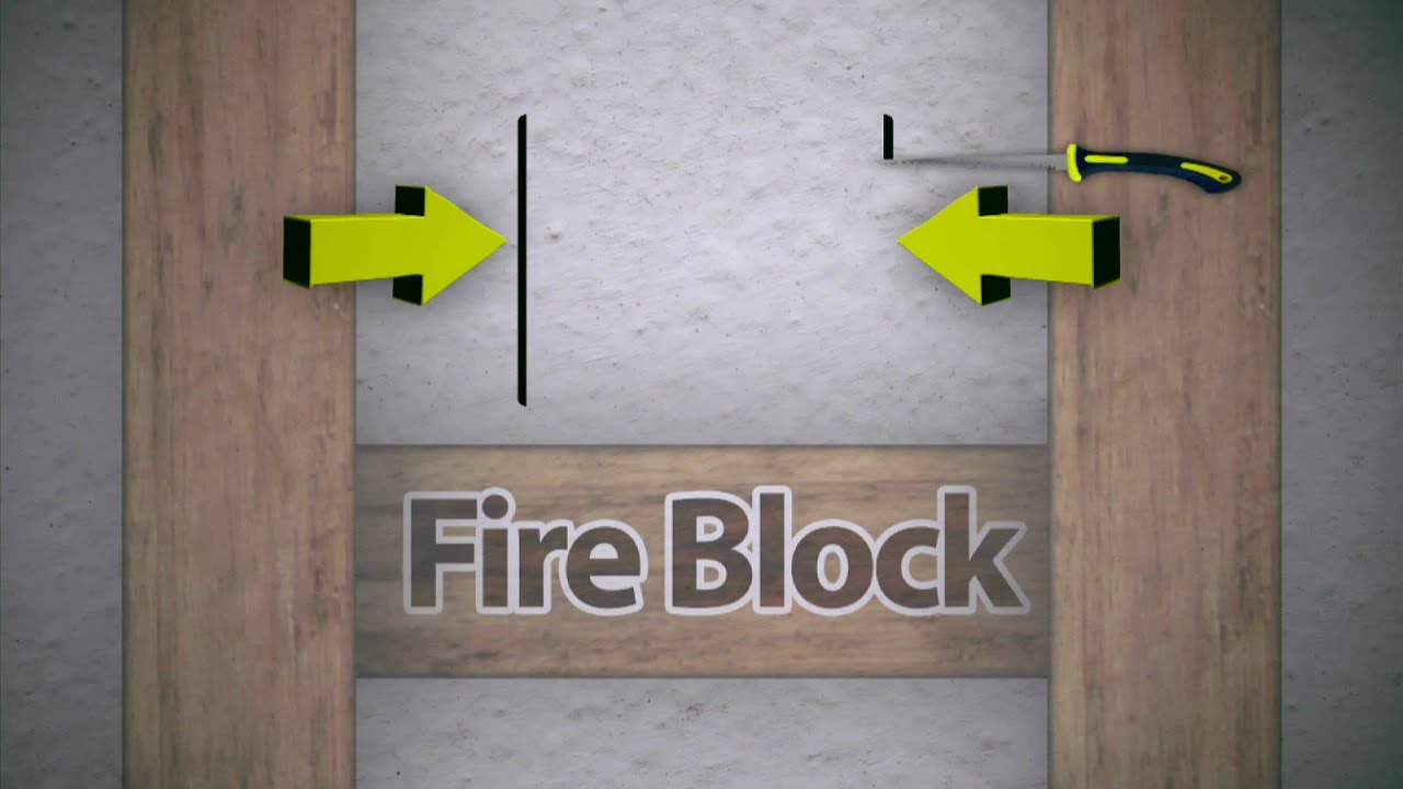 How to Fish Cables Through the Wall - Showing Pumpkin Cut, Drilling Fire Block, and Mounting Bracket