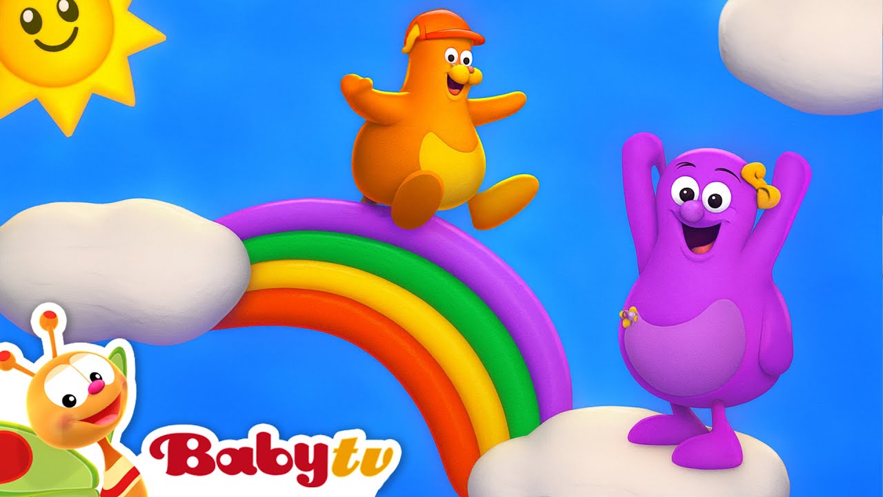 Nico & Bianca Sliding Down a Colourful Rainbow 🌈 | Fun Toddler Adventure | BabyTV