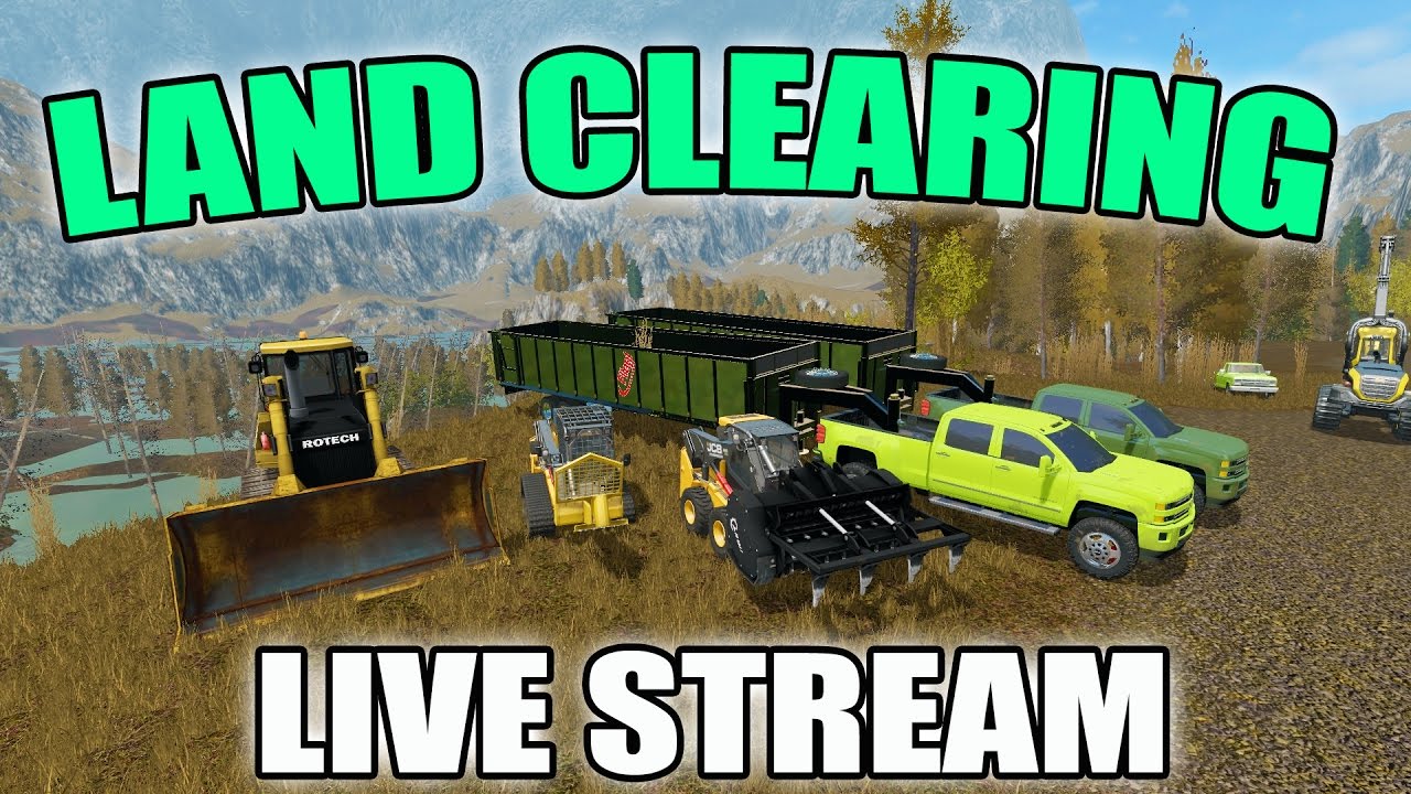 FARMING SIMULATOR 2017 | BIG LAND CLEARING SERVER | LIVE STREAM | MULTIPLAYER