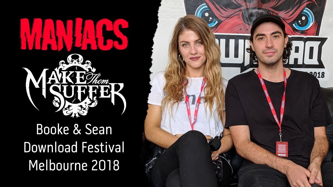 Make Them Suffer's Booke & Sean at Download Festival Melbourne 2018.