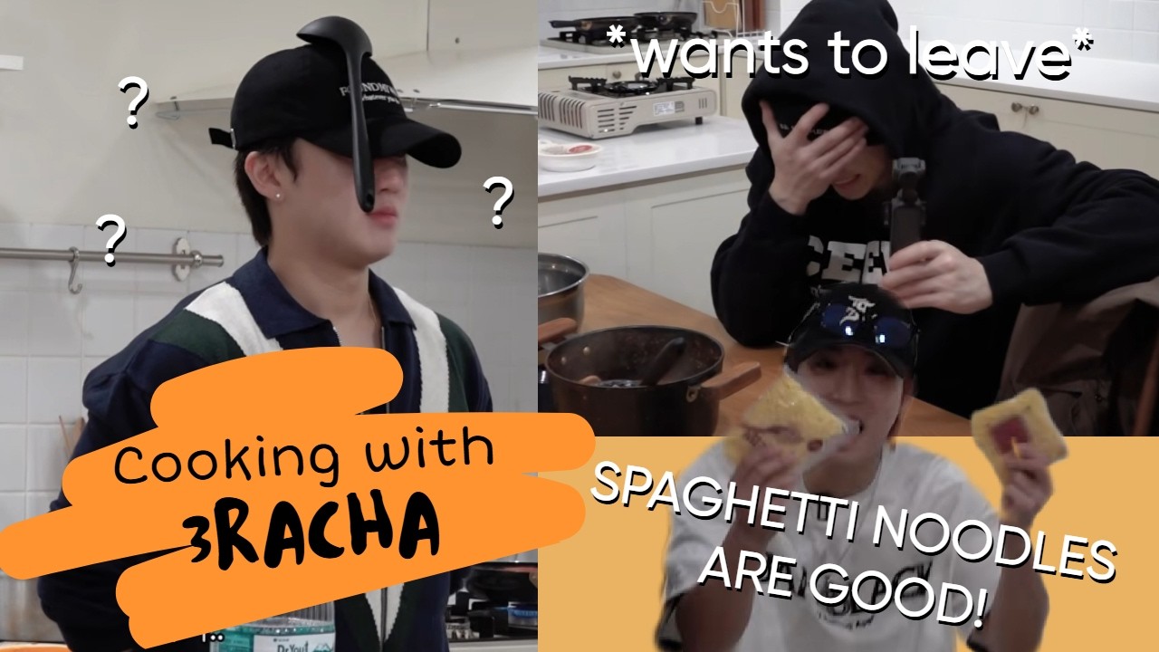 this is what happens when 3RACHA is in a kitchen together...