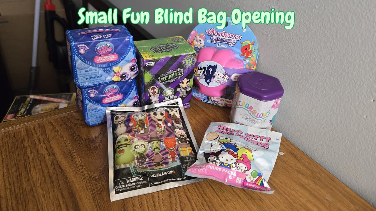 Small Fun Blind Bag Opening | Funko, Littlest Pet Shop, Squishmallows, Tokidoki, Sanrio