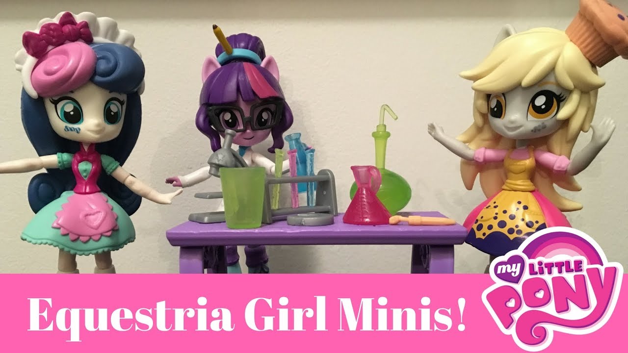 My Little Pony Equestria Girl Minis Derpy, Bon Bon, and SciTwi Review!