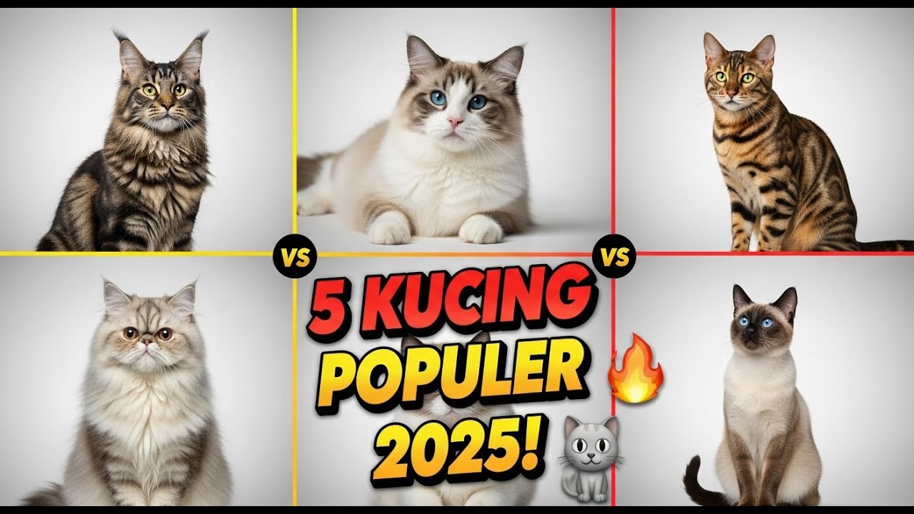 5 самых популярных пород кошек в 2025 году!