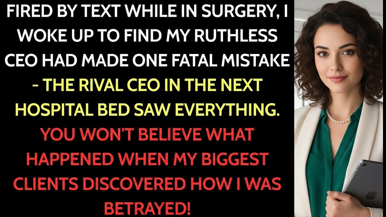 Fired by Text While I Was in the Hospital—Then the Rival CEO Called Me 📱💼 #CorporateRevenge