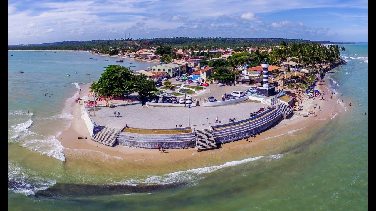 Um Drone em Pontal do Coruripe, Alagoas, Brasil
