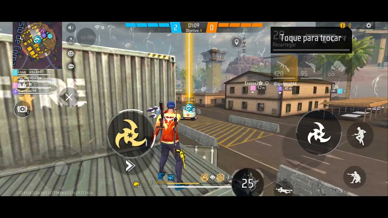 FREE FIRE🔥 - CS/BR RANQUEADO🥷 - PARTIDA🪂 - 287