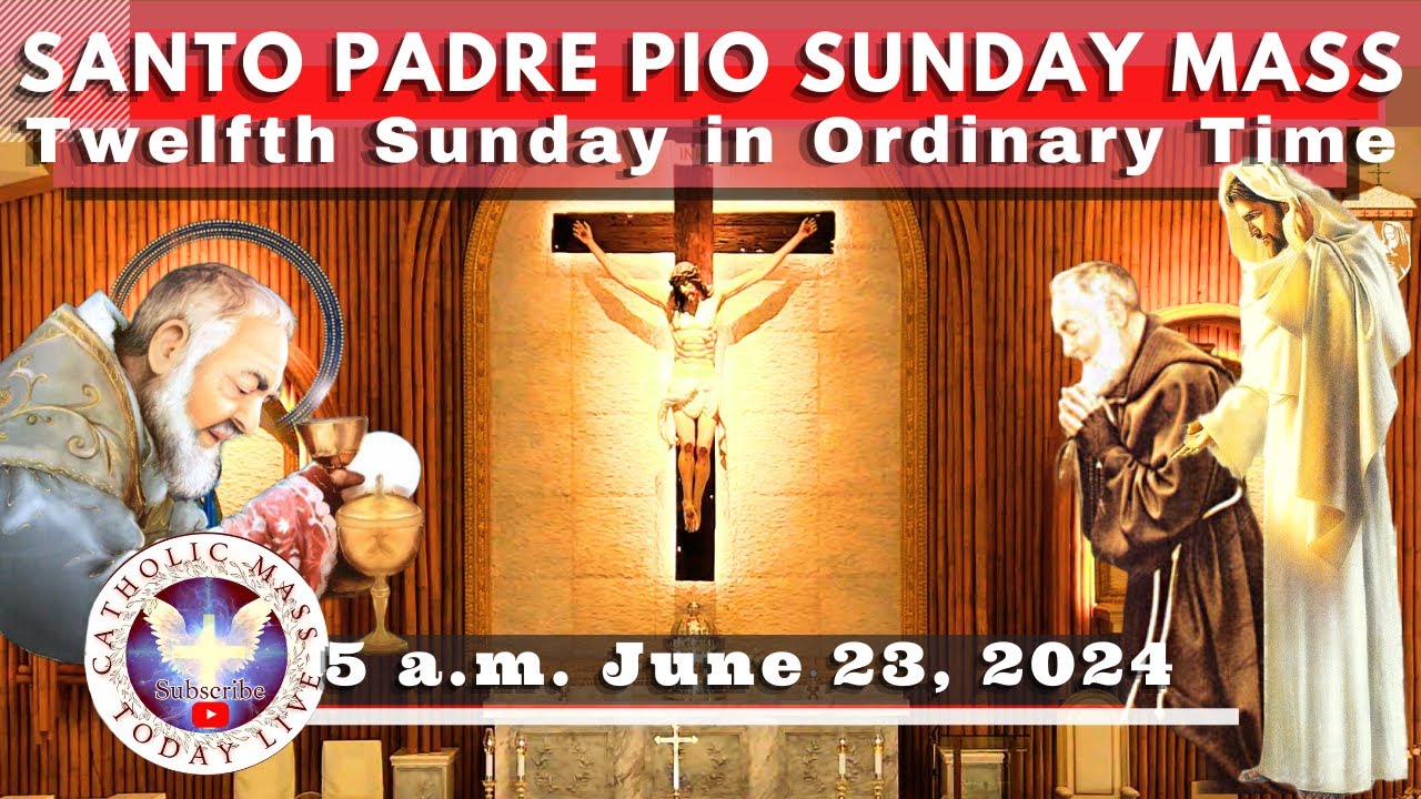 LIVE SUNDAY MASS TODAY at Santo Padre Pio National Shrine - Batangas.  23 Jun  2024. 5a.m