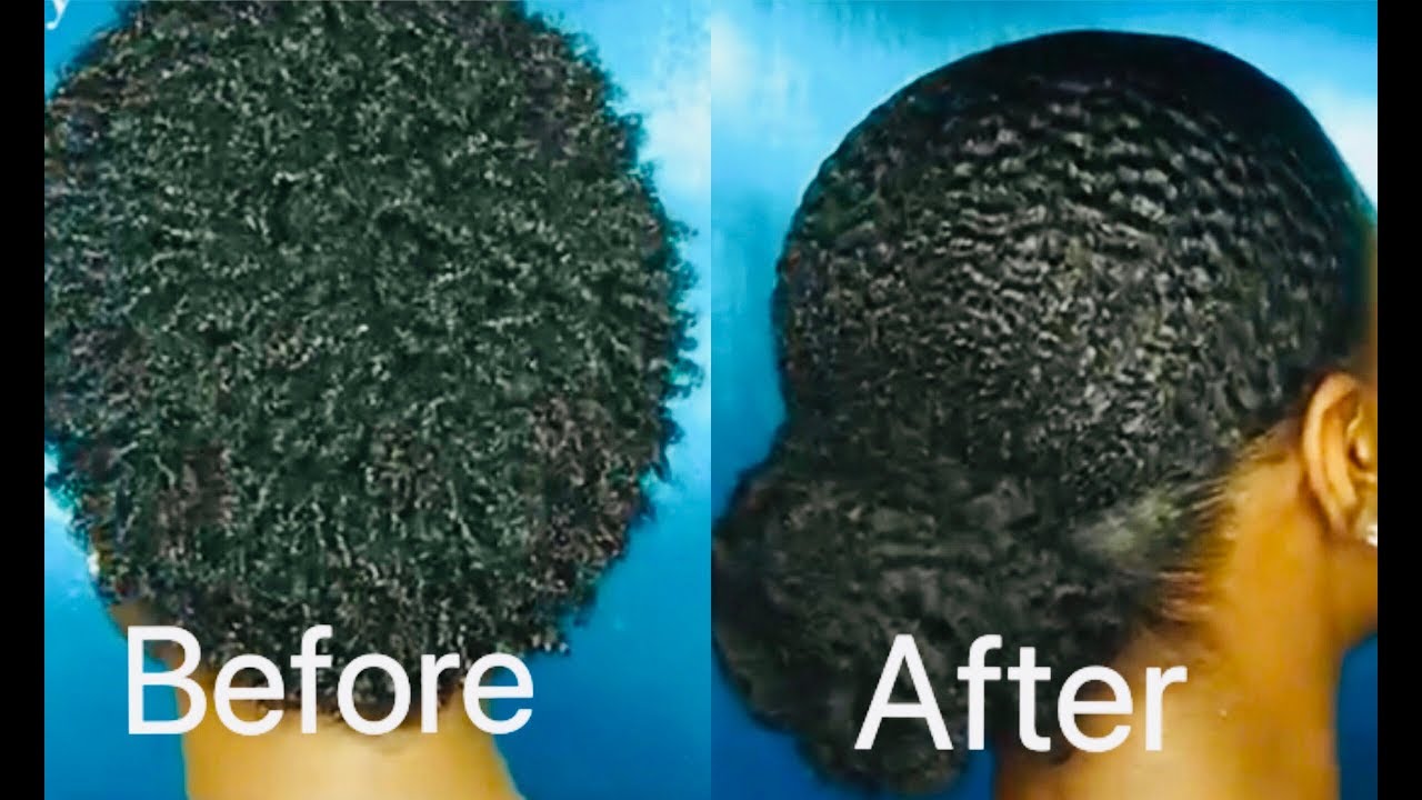 Short Hair Into Low Puff | 4b/4c | Asia Char