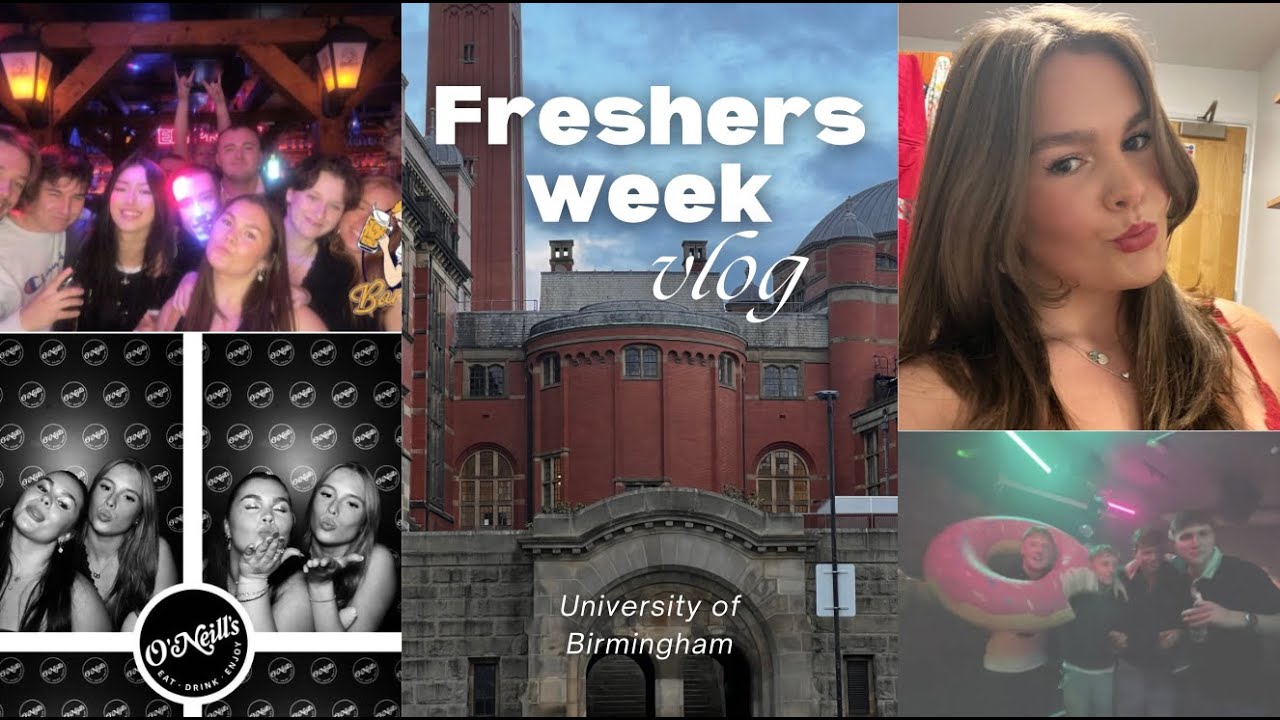 University of Birmingham Freshers Week Vlog | Realistic Student Life & Nights Out