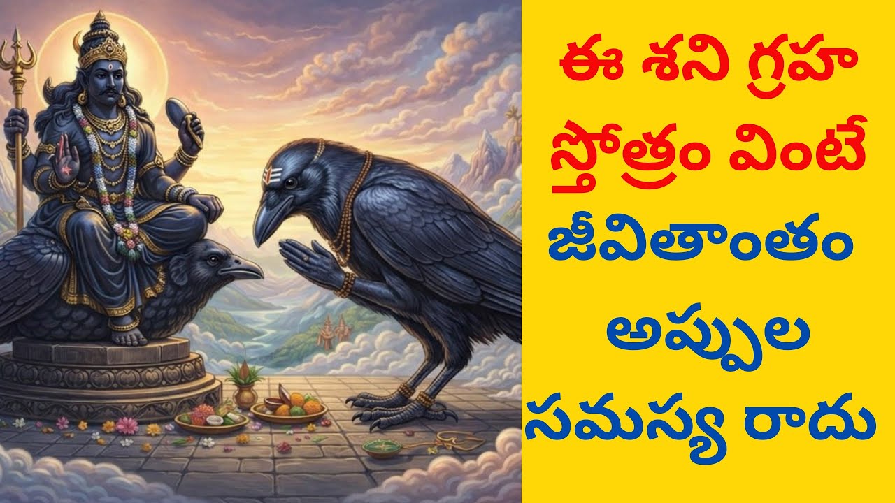 ఈ శని గ్రహ స్తోత్రం వింటే జీవితాంతం అప్పుల సమస్య రాదు 