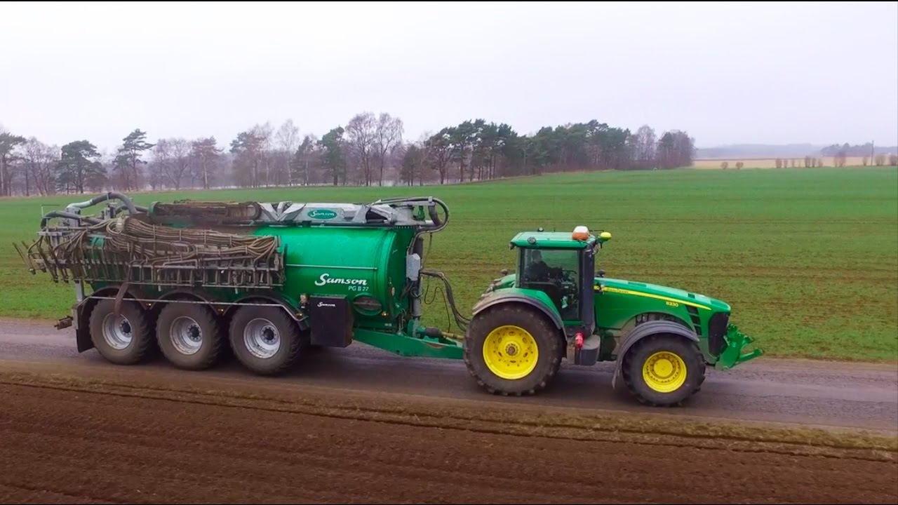 John Deere 8330 & Samson PG II 27 (Sweden 2017)