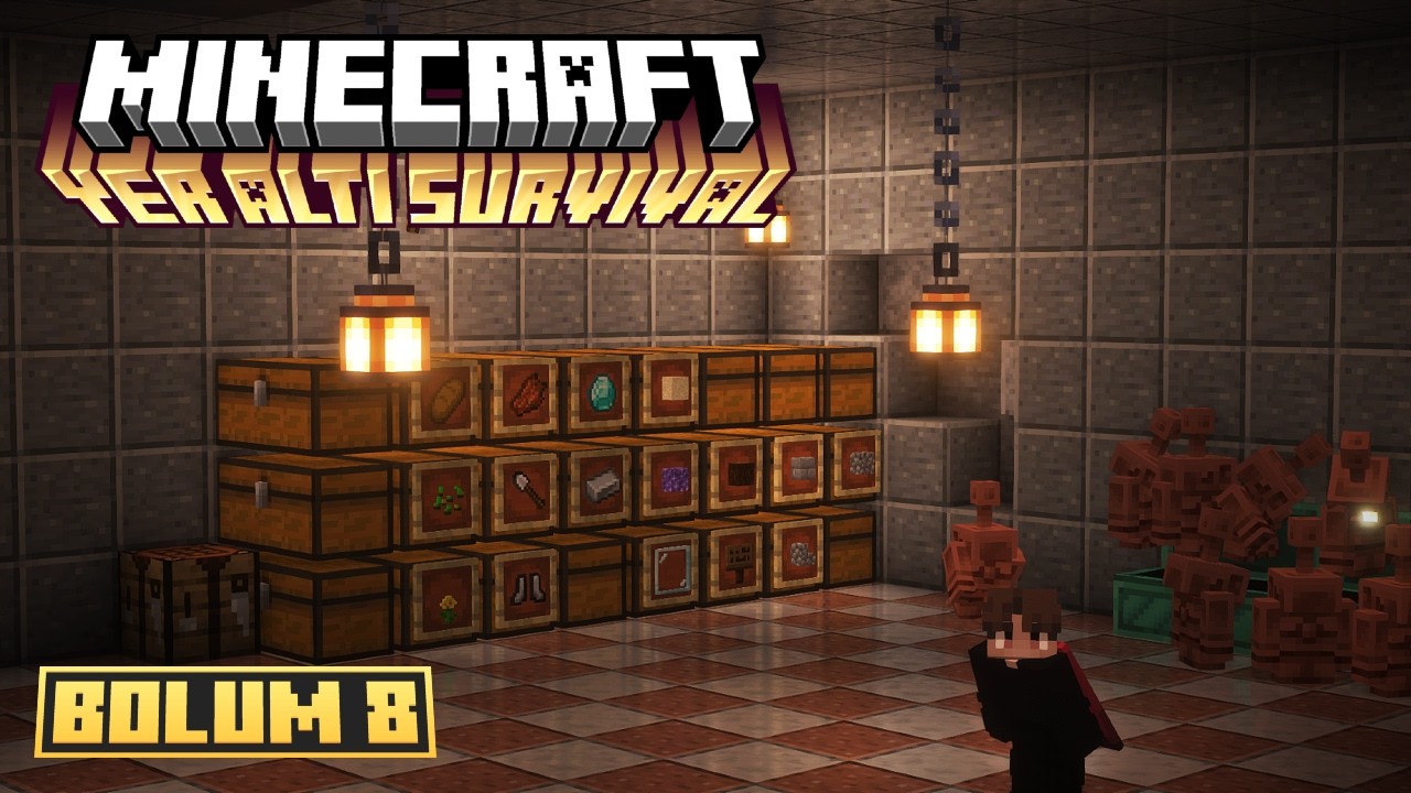 SANDIK ODASI | Minecraft Yer Altı Survival | Bölüm 8