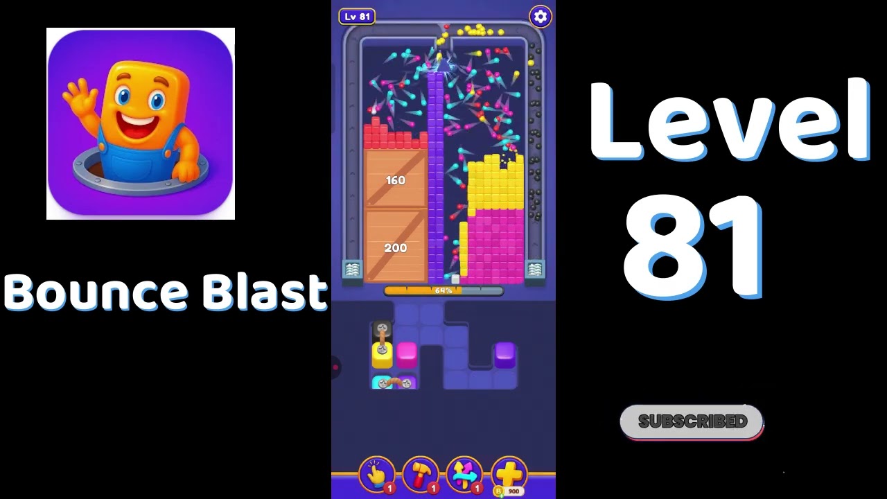 Bounce Blast Level 81 Walkthrough 🎮💥 | Tricky Ball Puzzle Solution | Go Answer
