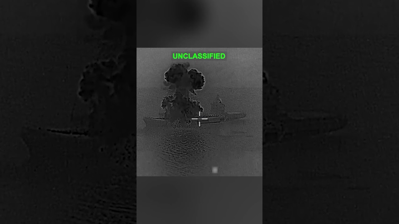US shows strike on Iranian drone carrier