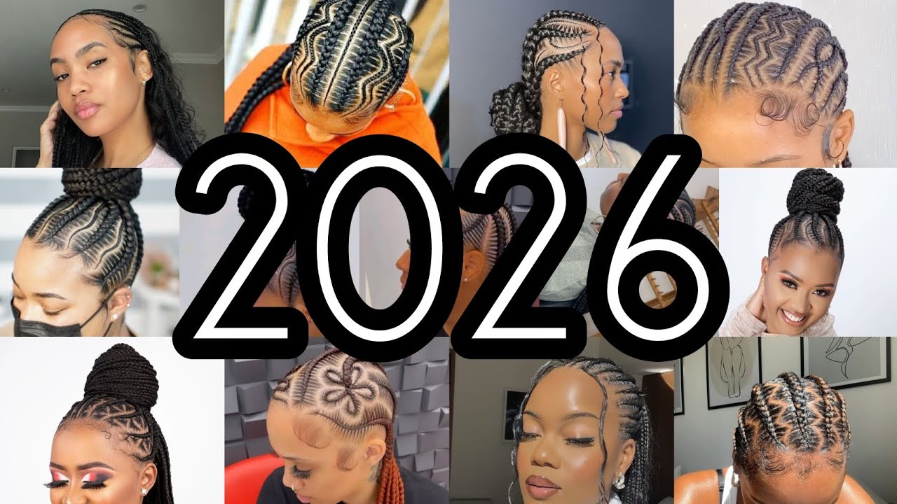 ‼️New 2026 Best Feed-In Braids Hairstyles🔥Most Trending Cornrows Styles