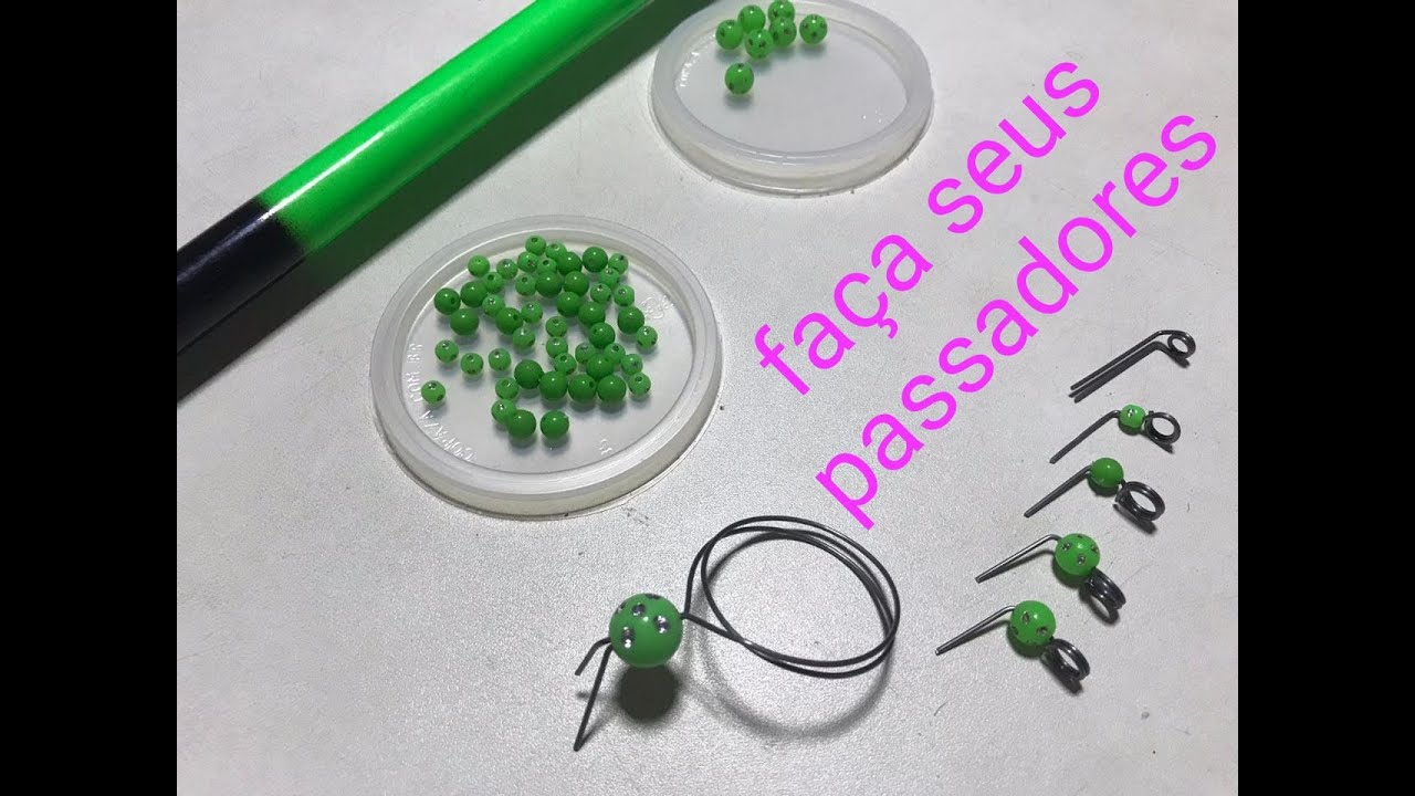 como fazer passadores para varas telescopicas facil de fazer e fica show de bola...