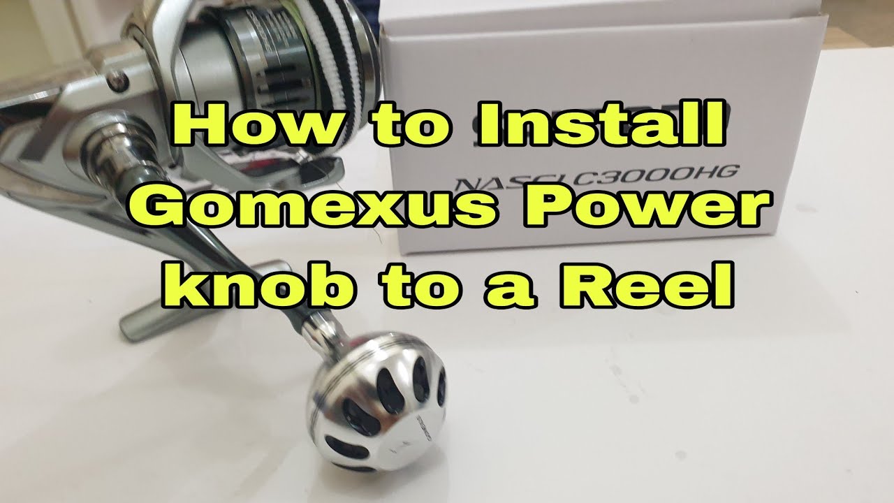 How to Install Gomexus Power Knob to a reel #gomexus #shimano #shimanoreels