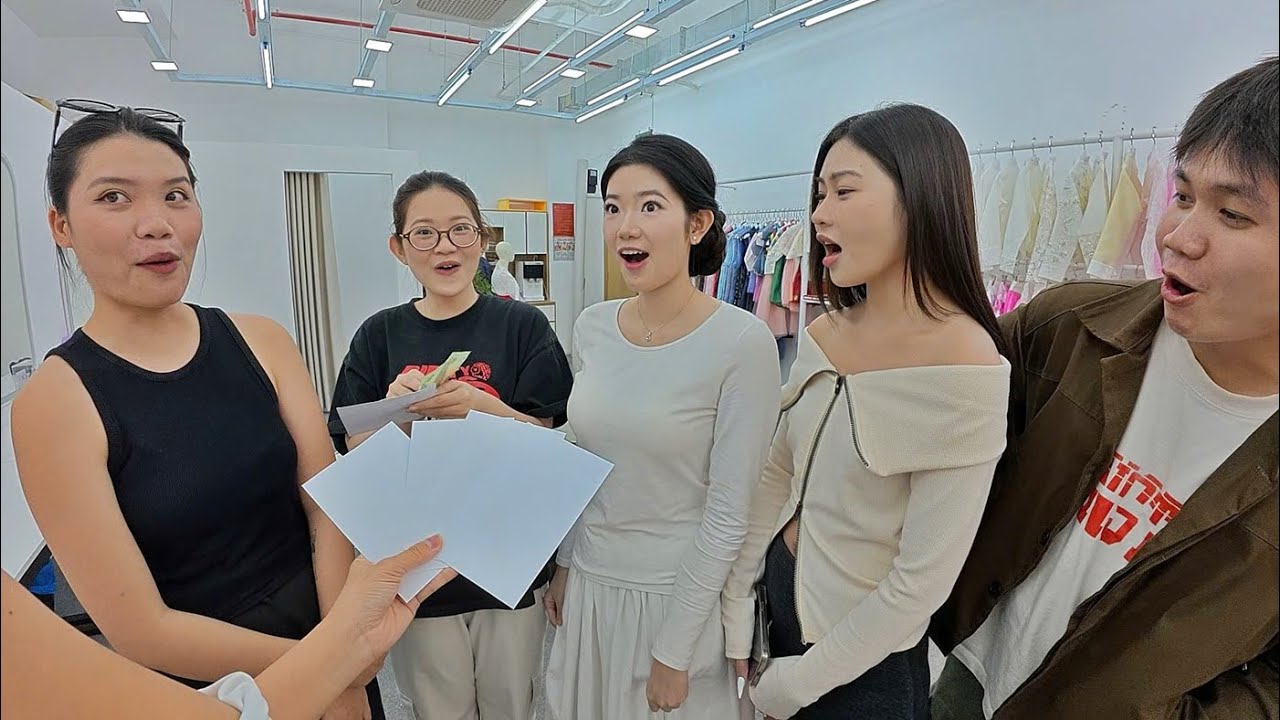 한복팀 직원들에게 깜짝 복불복 보너스를 줬습니다!