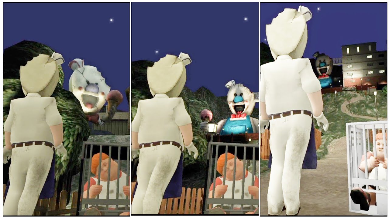 Ice Scream 1 All Versions Game Over Scenes