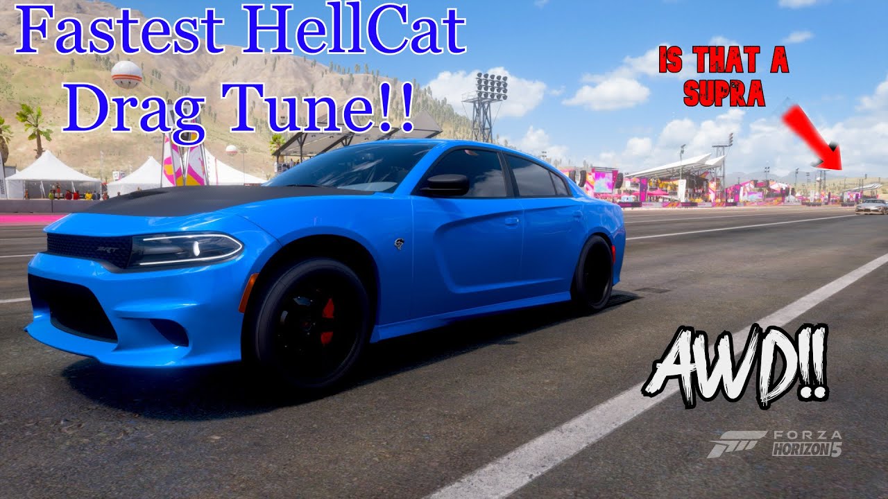 Fastest Dodge Charger Hellcat Drag Tune!! Forza Horizon 5