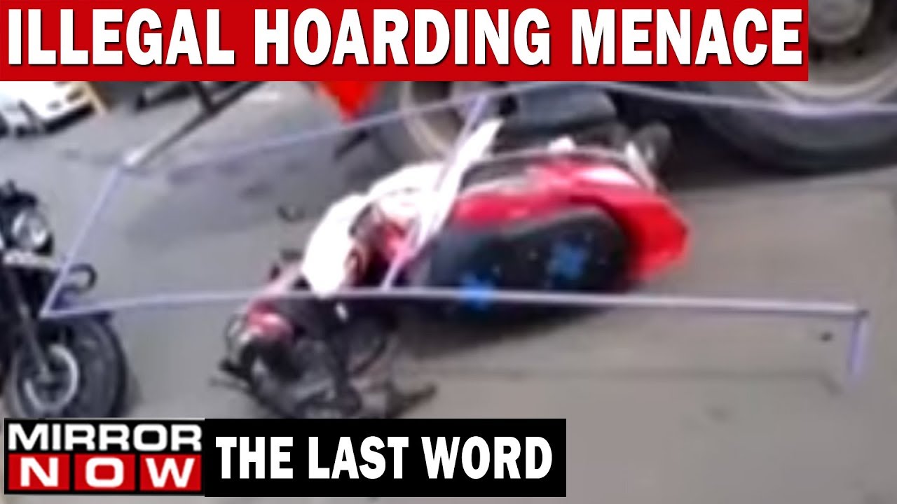 Student crushed to death because of banners, Will menace of illegal hoardings end? | The Last Word