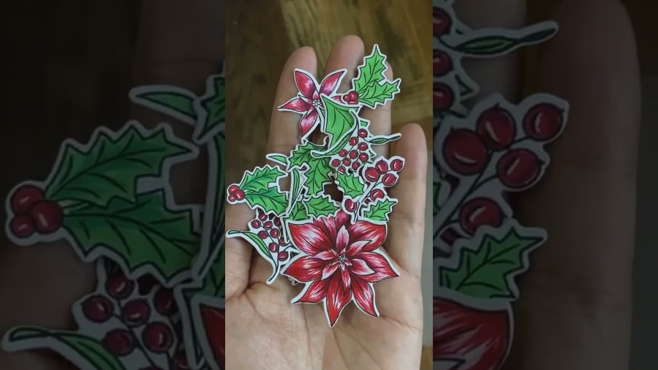 Holiday Floral Coloring Bits ASMR