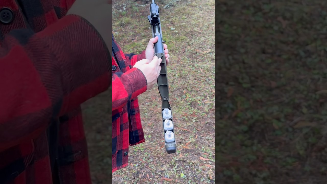 Karabin survivalowy .22 LR #polowanie #torba ewakuacyjna #szorty #fyp #fypシ゚ #22lr #na zewnątrz #asmr #biwakowanie #ruger