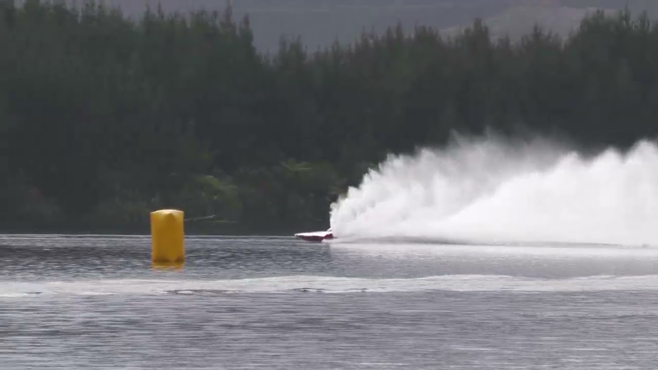 Jack Lupton going for morning test run--Lake Maraetai--Mangakino--Nov 2nd-2025.