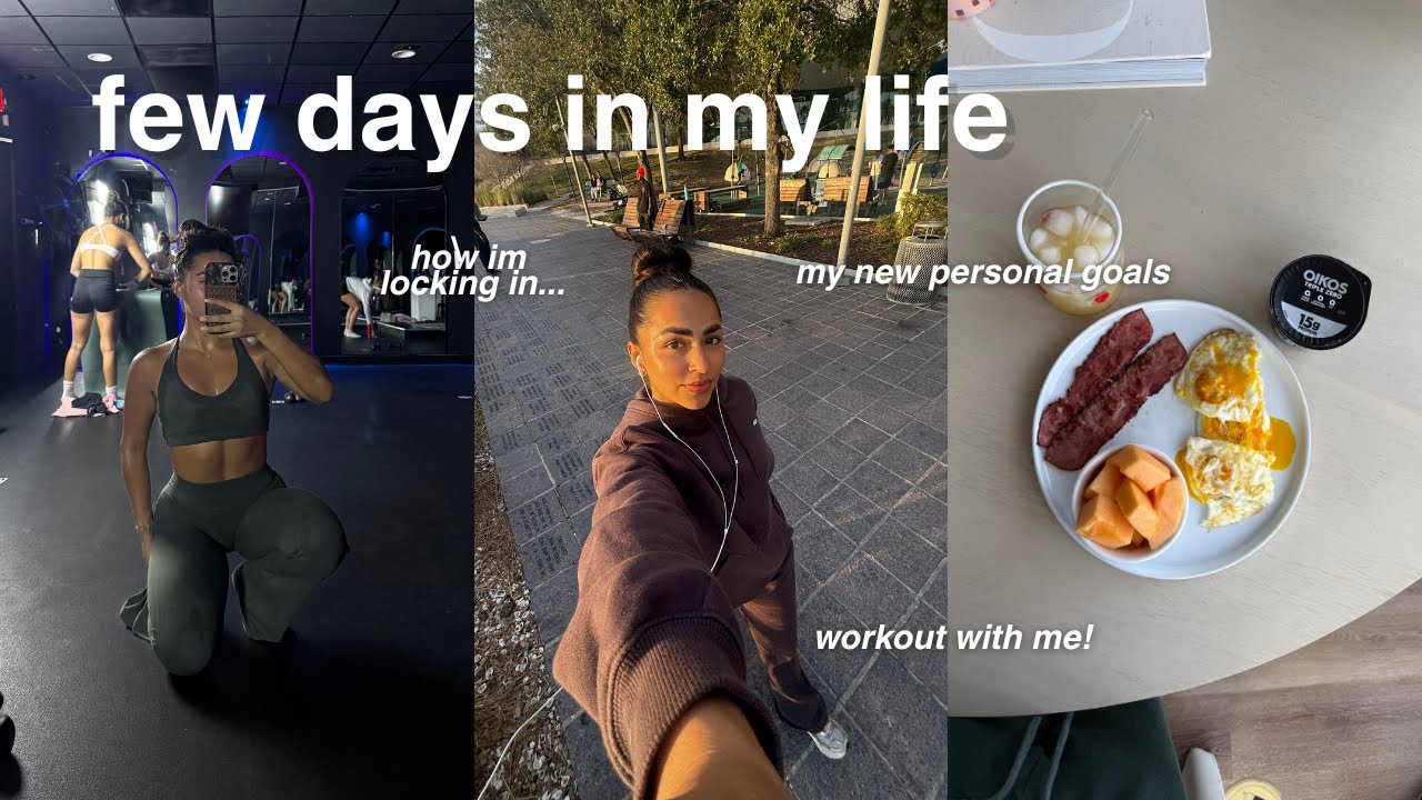WEEKLY VLOG| few days in my life, my new personal goals, self improvement, how i'm locking in...