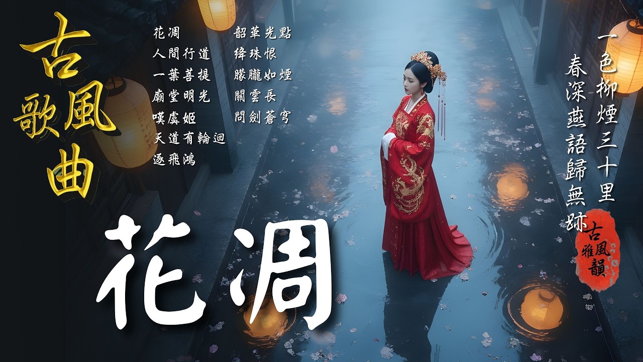 抖音歌曲2026最火🔥古風歌曲《花凋》音樂排行榜2025流行歌曲📀動態歌詞,煙柳畫橋,無憂渡,柳煙三十里,外婆橋,大夢不醒 #古風雅韻 #古風歌曲 #GuFengMelody