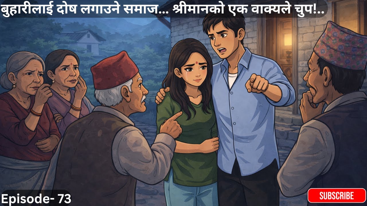बुहारीलाई दोष लगाउने समाज… श्रीमानको एक वाक्यले चुप!..Episode-73 #folkstories #folktales #storytime