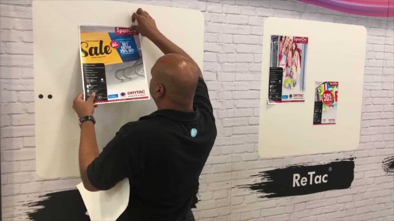 Drytac SpotOn vinyl - A vinyl so easy to apply even your Granny could do it!