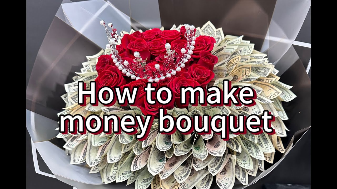 How to Create a Stunning Money Bouquet with Red Roses | DIY Gift Ideas