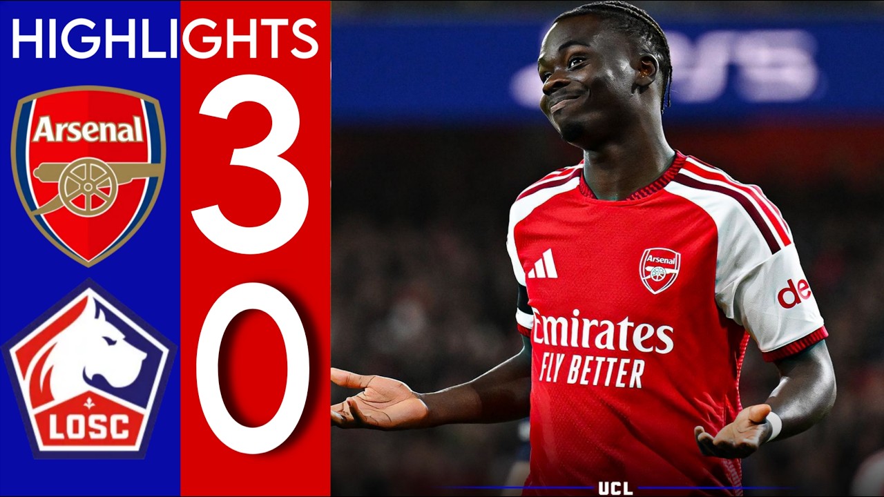 Arsenal vs Lille 3-0 EXTENDED HIGHLIGHTS (UEFA Champions League ) 2026 Arsenal - losc Lille