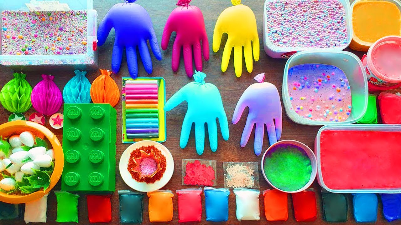 Super Relaxing Big Slime Making by Mixing with Clay and More