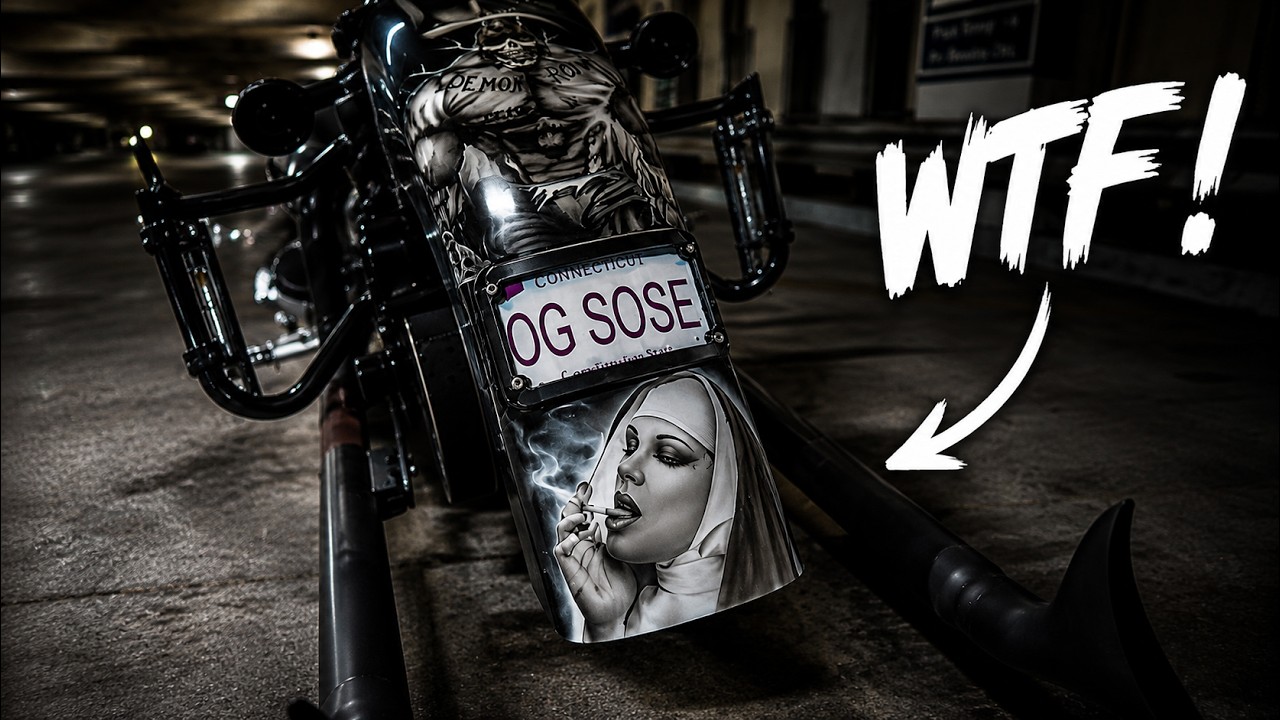 Sose The Ghost Shows His Harley Davidson Paint Job