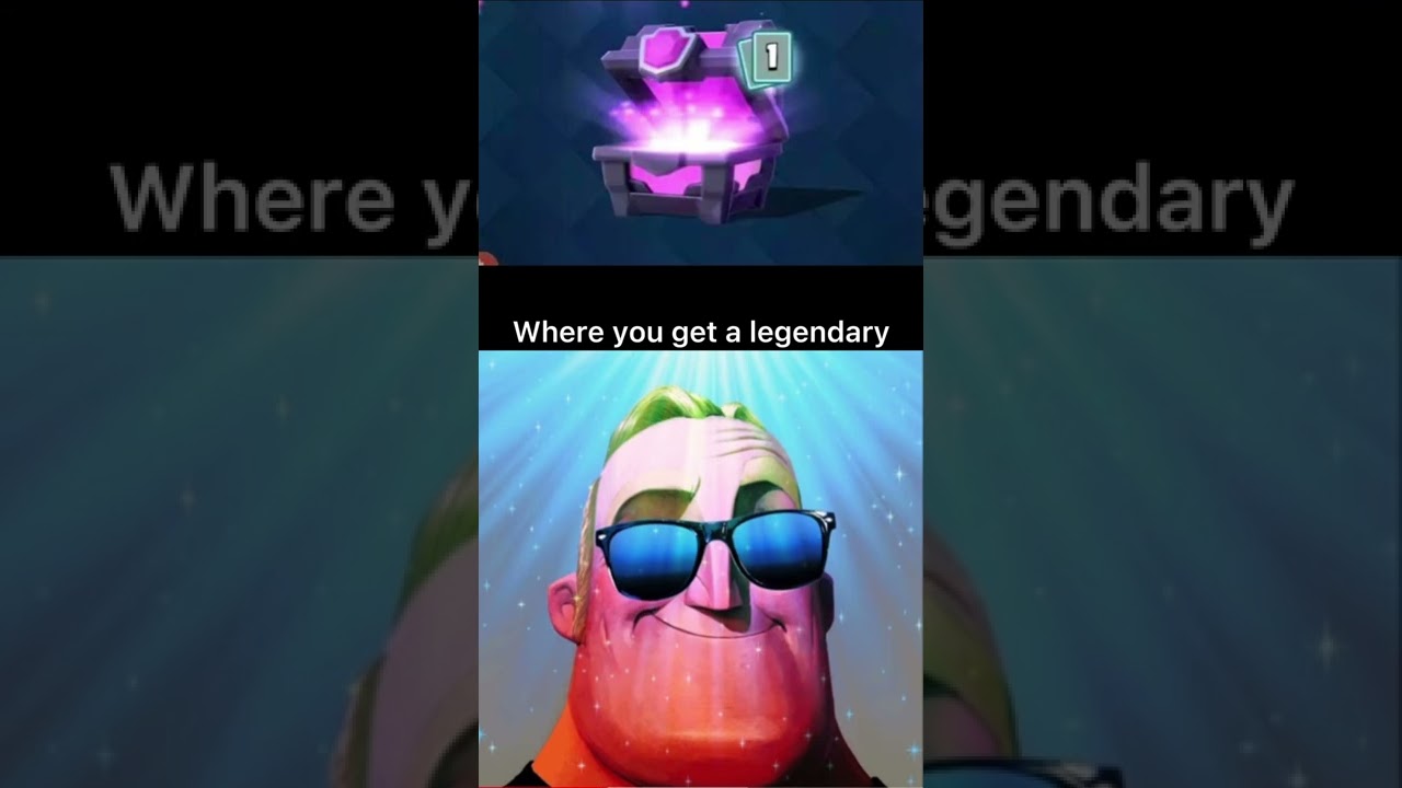 How it feels to get a legendary from a silver chest😎 #clashroyale #shorts