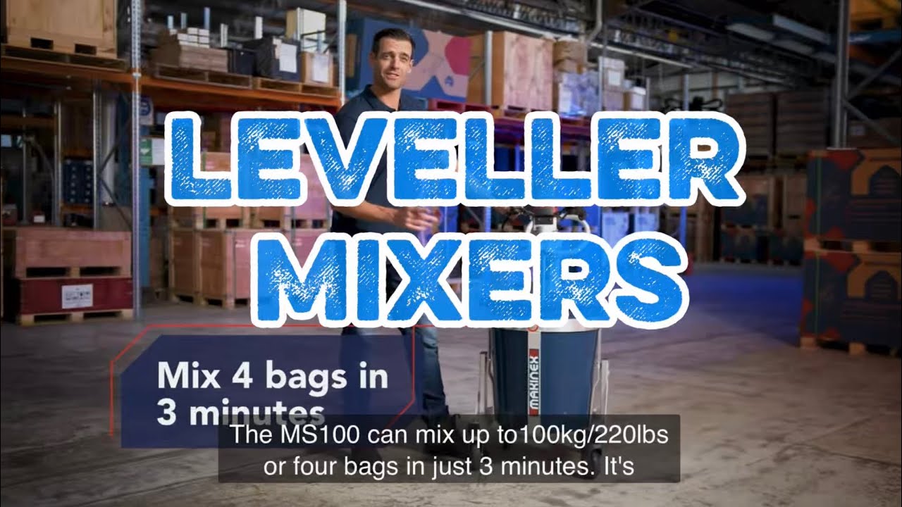 Floor Levelling Mixers - Makinex 5”4 and 6 bag machines for easy pour