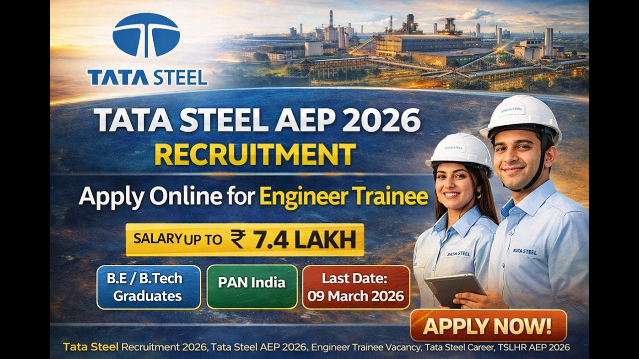 Tata Steel AEP 2026 Recruitment Apply Online Full Notification Eligibility Selection