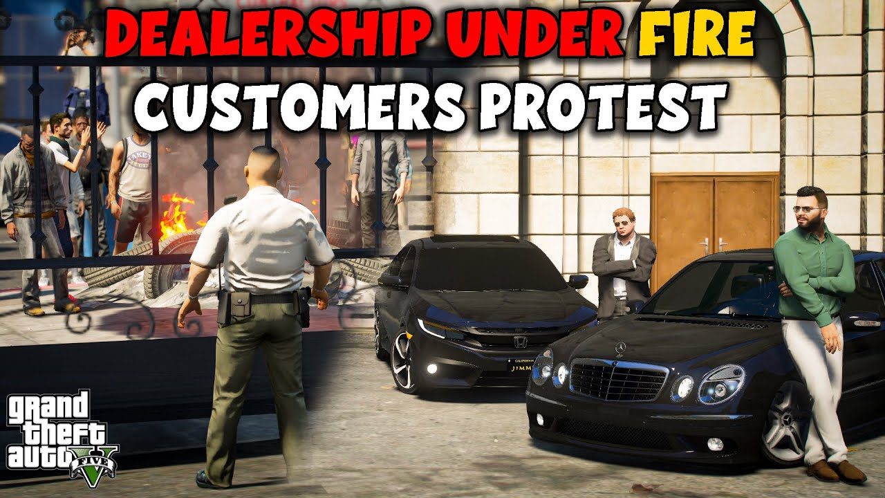 DEALERSHIP UNDER FIRE CUSTOMERS PROTEST | FT. MICHEAL'S NEW LOOK | NB - EP #66 GTA 5 PAKISTAN